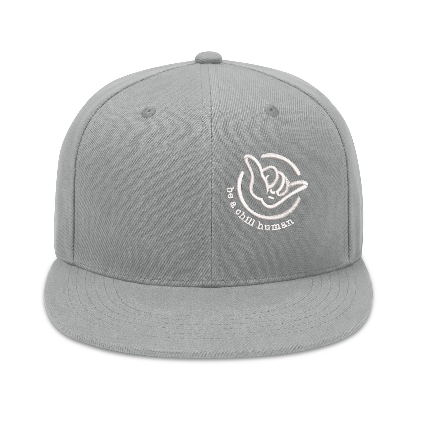 Embroidered Logo Snapback Hat