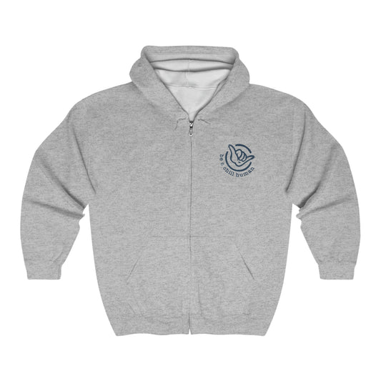 Chill Human Logo Full Zip Hooded Sweatshirt