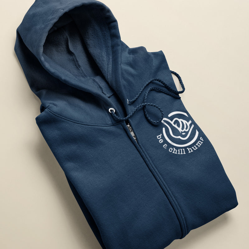 Chill Human Logo Full Zip Hooded Sweatshirt
