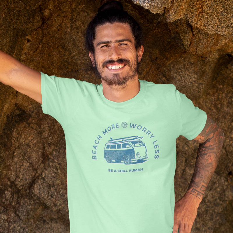 Beach More • Worry Less Tee