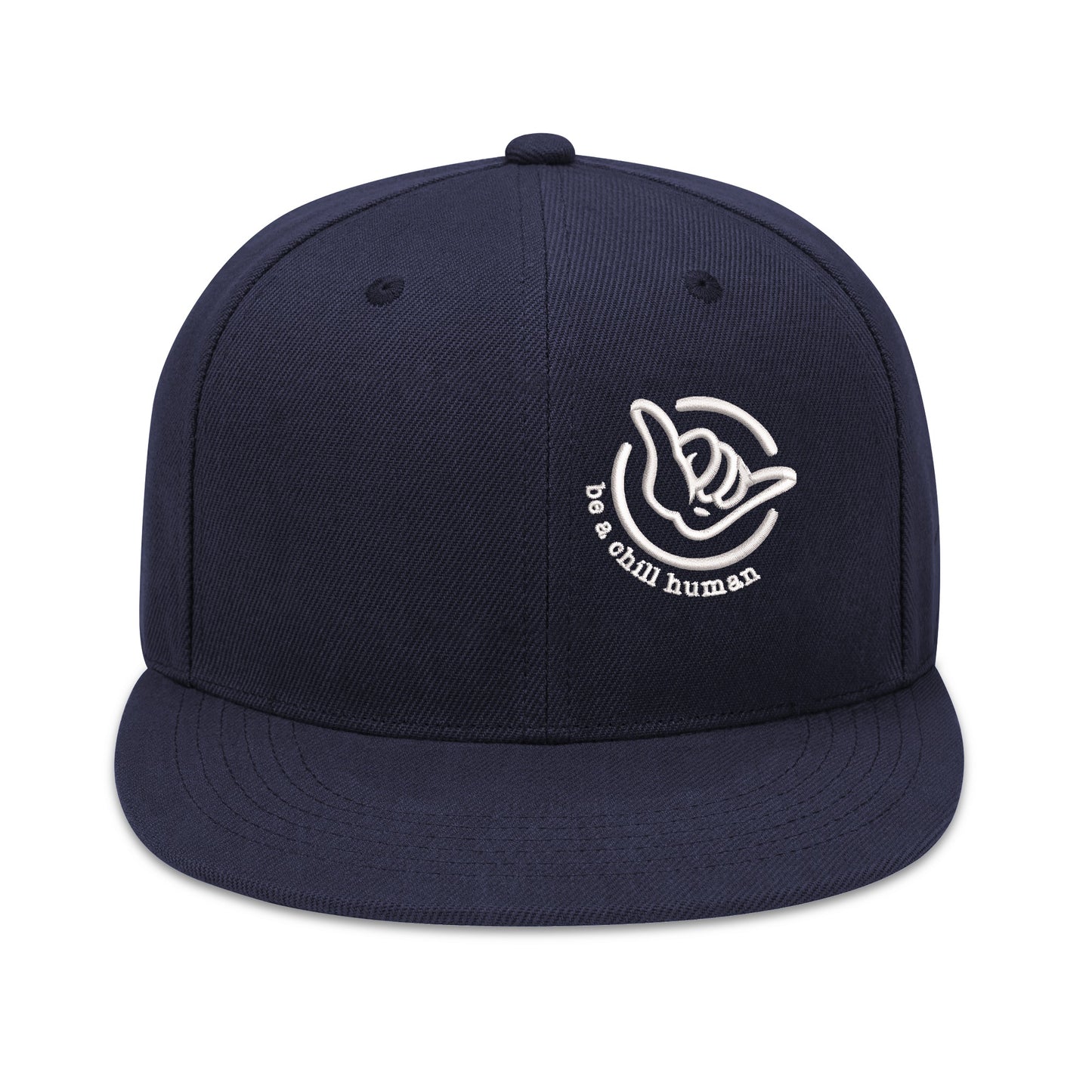 Embroidered Logo Snapback Hat