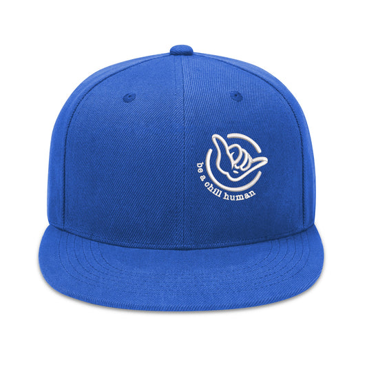 Embroidered Logo Snapback Hat