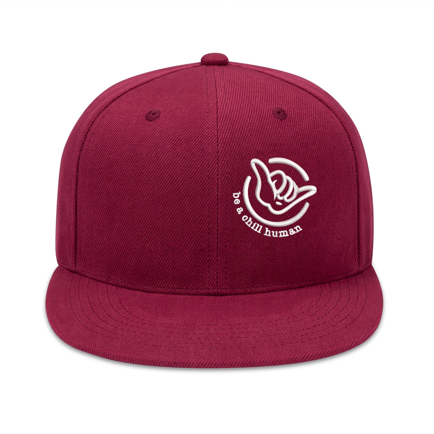 Embroidered Logo Snapback Hat