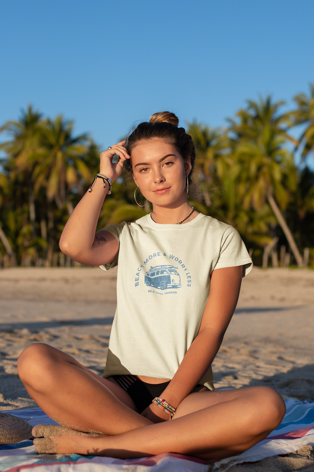 Beach More & Worry Less Tee